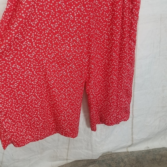 Wild fable floral print cut out back wide leg jumpsuit size large - Picture 5 of 9